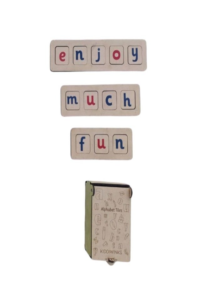 Kiddiwinks Winkslab: Word Building Tray Educational Alphabet Tile Set - Word Formation and Phonics Practice - Image 3